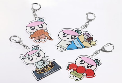 ご当地ボンボンイのキーリング。