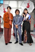 左から山崎育三郎、つんく♂、井桁弘恵。(c)日本テレビ