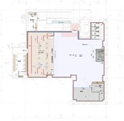 渋谷音楽堂の平面図。
