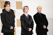 左から花村想太、和田颯、大野雄大。
