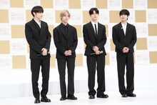 TOMORROW X TOGETHERのHUENINGKAI、BEOMGYU、YEONJUN、TAEHYUN。