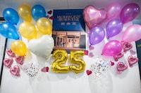 楽屋のデコレーション。