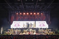 「TEAM SHACHIのソーラン節（南中ソーラン）」の“学年コラボ”の様子。（提供：スターダストプロモーション）