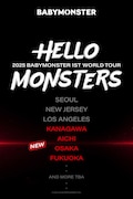 「2025 BABYMONSTER 1st WORLD TOUR『HELLO MONSTERS』」告知ビジュアル