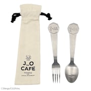 「J_O CAFE×八天堂 カスタード&ショコラ2024 X'mas Special Box」に付属するオリジナルカトラリーセット。
