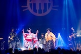 あんみつ姫(小泉今日子)とレキシ。(撮影:森口眞梨子)