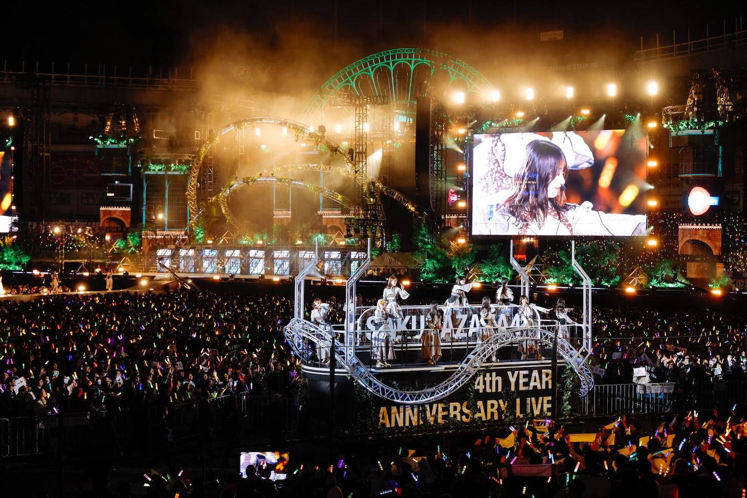 櫻坂46「4th YEAR ANNIVERSARY LIVE」の様子。