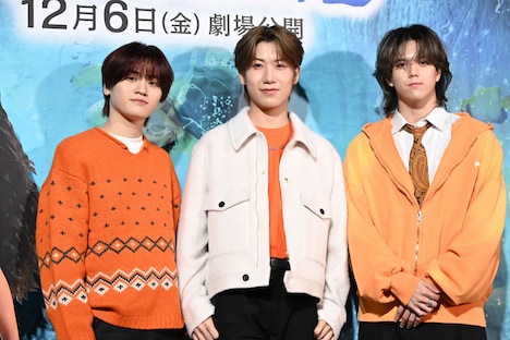 MAZZELのKAIRYU、HAYATO、RAN。