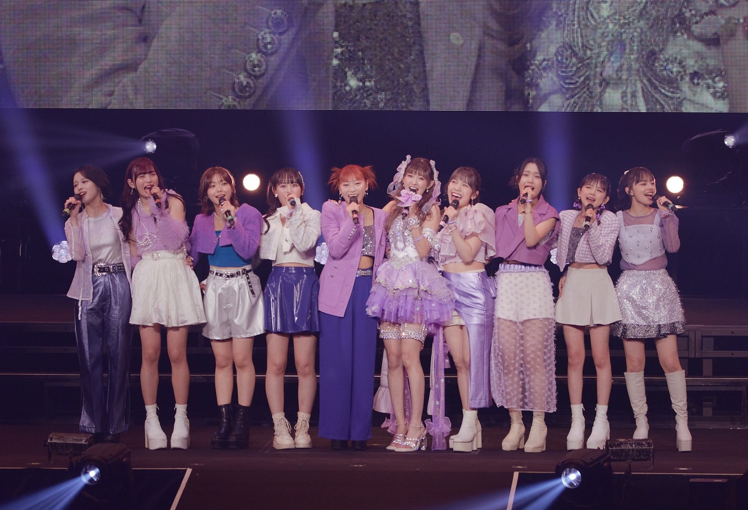 「ANGERME 10th ANNIVERSARY TOUR 2024 AUTUMN『ROOTS』川村文乃 FINAL ☆KIRAKIRA☆」の様子。