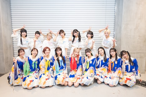 終演後のでんぱえび。