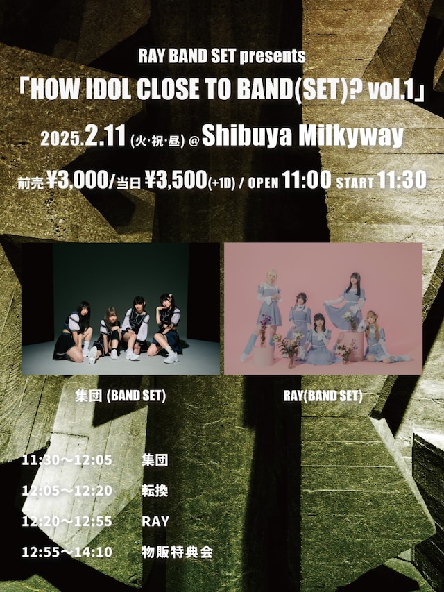 「HOW IDOL CLOSE TO BAND(SET)?」フライヤー