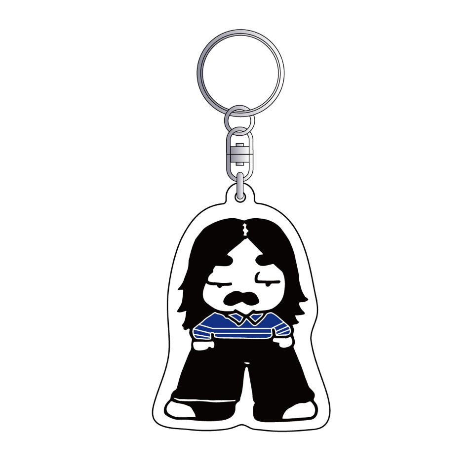 「55th HOSONO HARUOMI POP-UP SHOP」で販売されるキーホルダー。