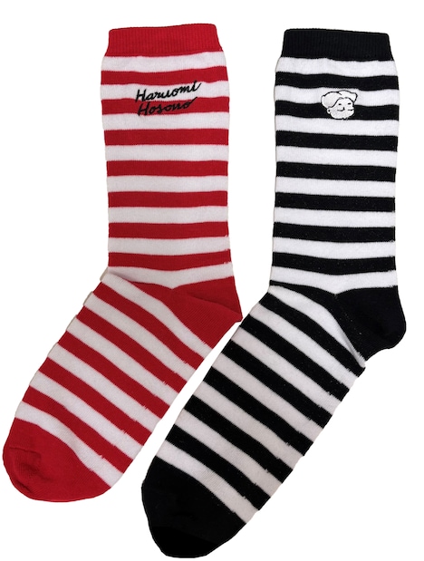 「55th HOSONO HARUOMI POP-UP SHOP」で販売されるソックス。