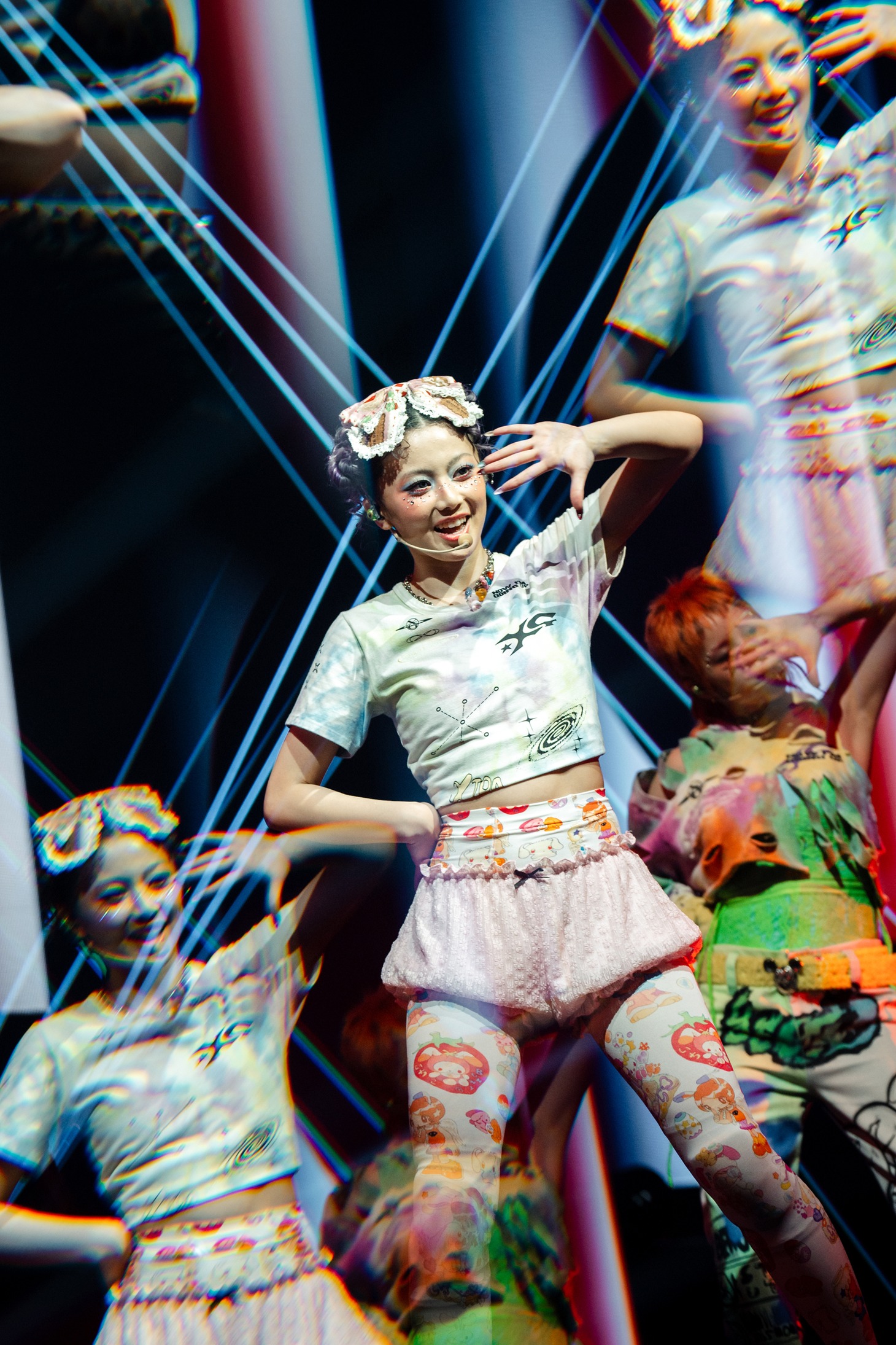 HINATA。「XG 1st WORLD TOUR "The first HOWL"」アムステルダム公演より。