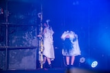 「RYUTist LAST HOME LIVE ありがとね、ほんとにね。」のステージをあとにするRYUTist。