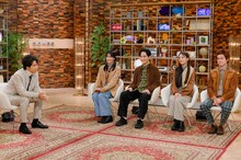 「SONGS」より、緑黄色社会と大泉洋。（写真提供：NHK）