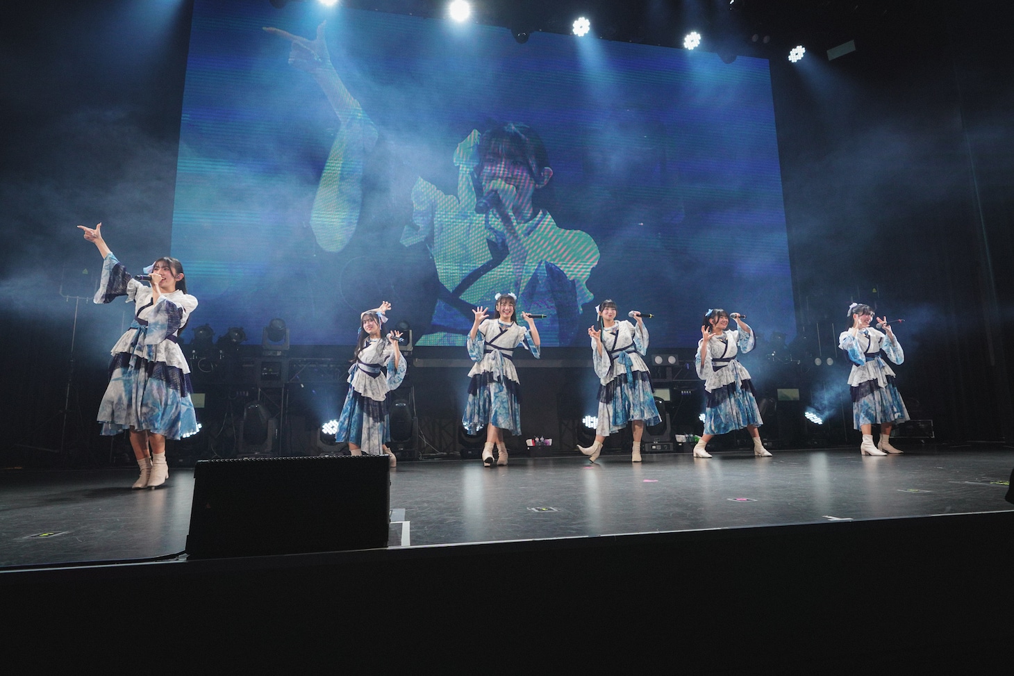 ばってん少女隊「瀬田さくら卒業公演 -桜歌爛漫-」福岡・UNITEDLAB公演第2部の様子。