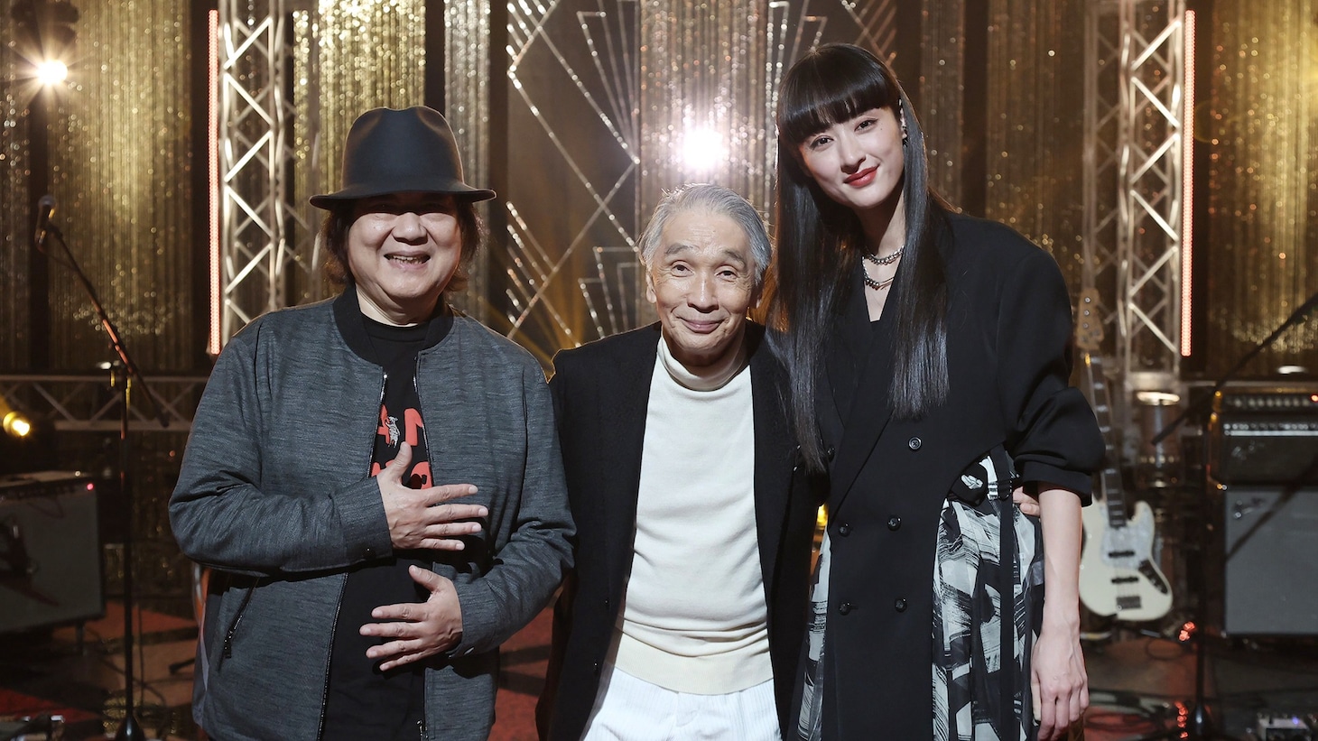 左からミッキー吉野、堺正章、シシド・カフカ。（写真提供：NHK）