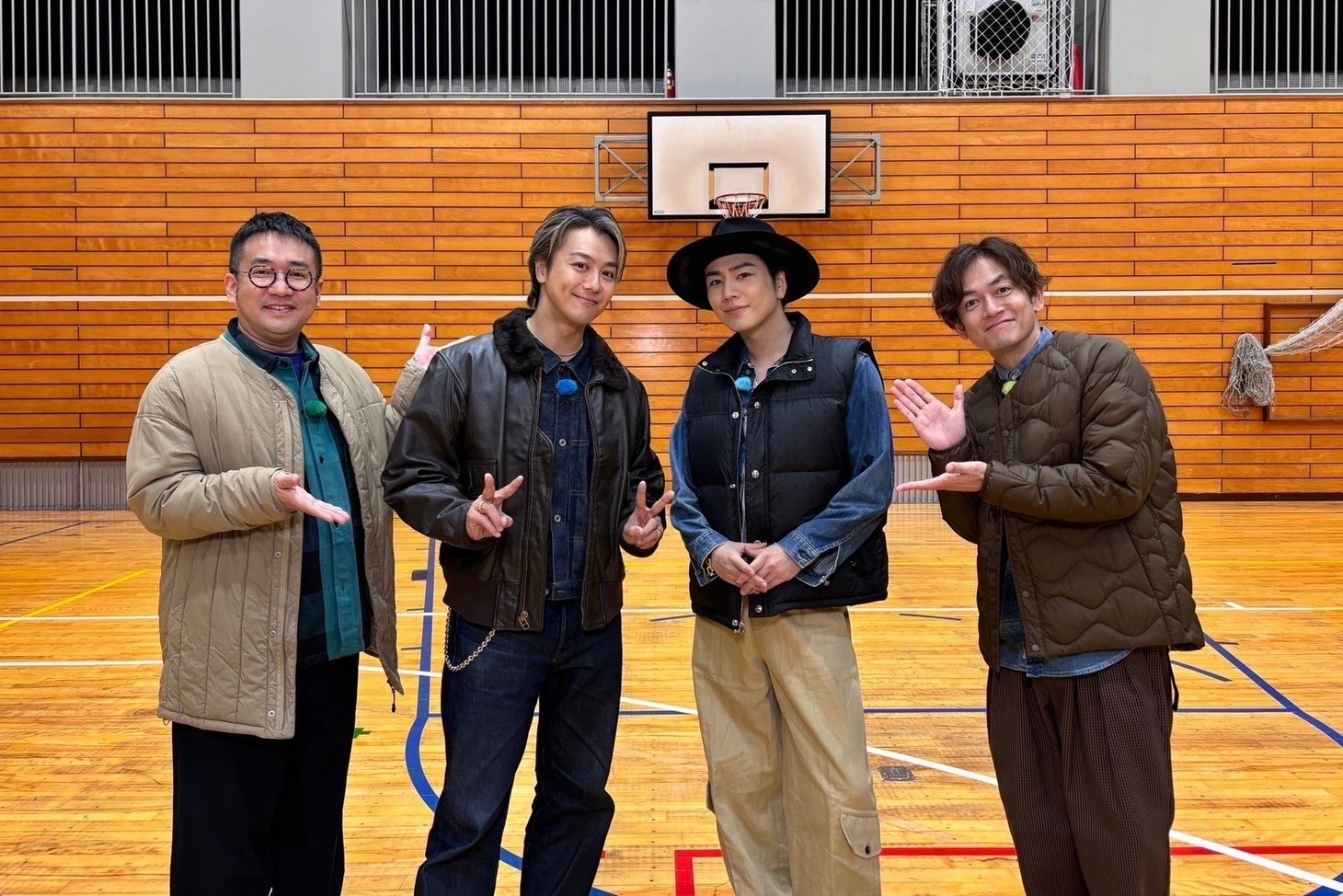なすなかにしとEXILE TAKAHIRO、ØMI。(c)テレビ朝日