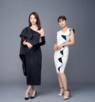 左から佐々木希、渋谷凪咲。