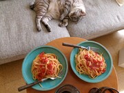 ひびくんとパスタ。