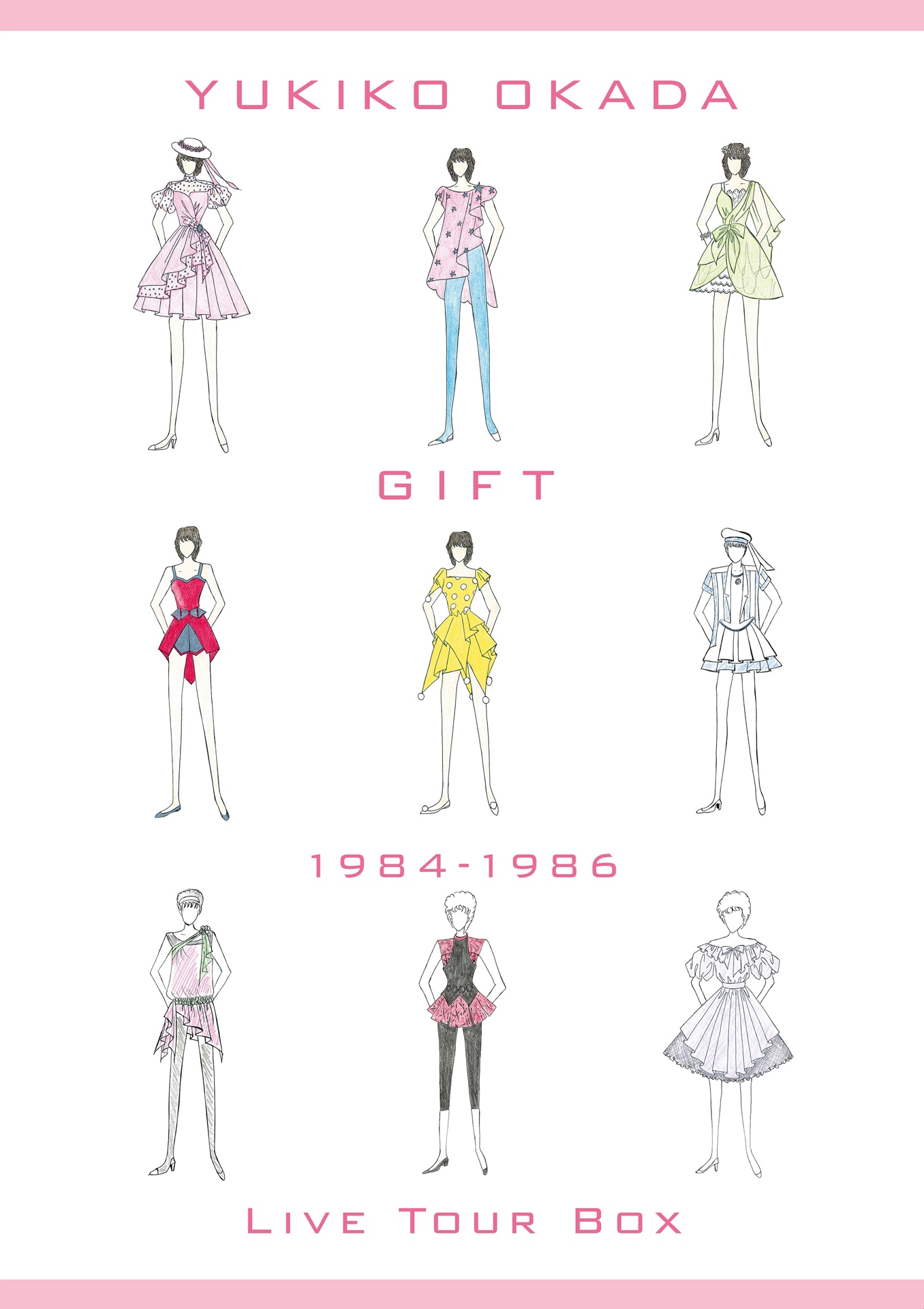 岡田有希子「GIFT / 1984-1986 Live Tour Box」ジャケット