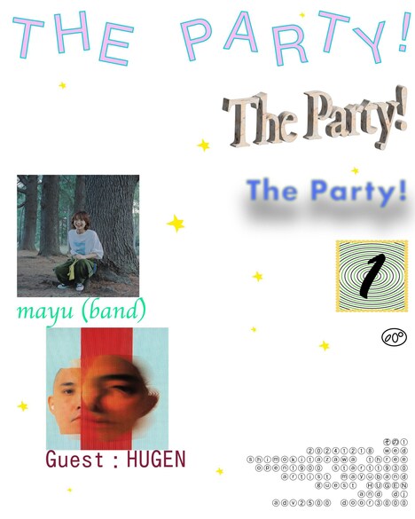 mayu「THE PARTY！(1)」フライヤー