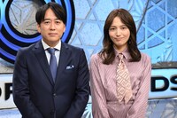 安住紳一郎アナウンサーと川口春奈。