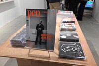 「55th HOSONO HARUOMI POP-UP SHOP」内の様子。