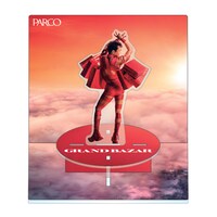 抽選会の景品のアクリルスタンド。