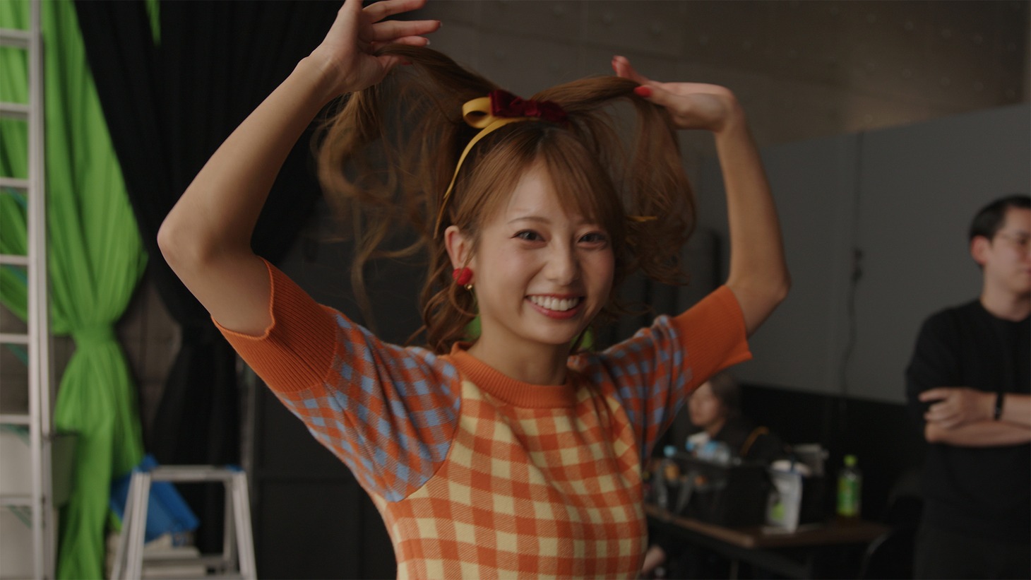 サントリーWeb動画「好きな人と、好きな時に、乾杯。」編の撮影風景。