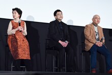 左から田中真弓、関俊彦、藤森雅也監督。
