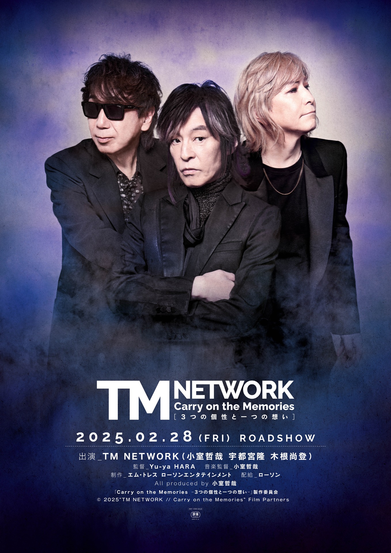 「TM NETWORK Carry on the Memories -3つの個性と一つの想い-」キービジュアル