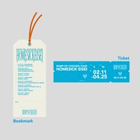 「BUMP OF CHICKEN TOUR ホームシック衛星2024 at Ariake Arena」HOMESICK EISEI 2024 ジッパーバッグ