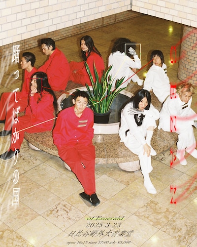 踊ってばかりの国 / GEZAN「of Emerald」ビジュアル