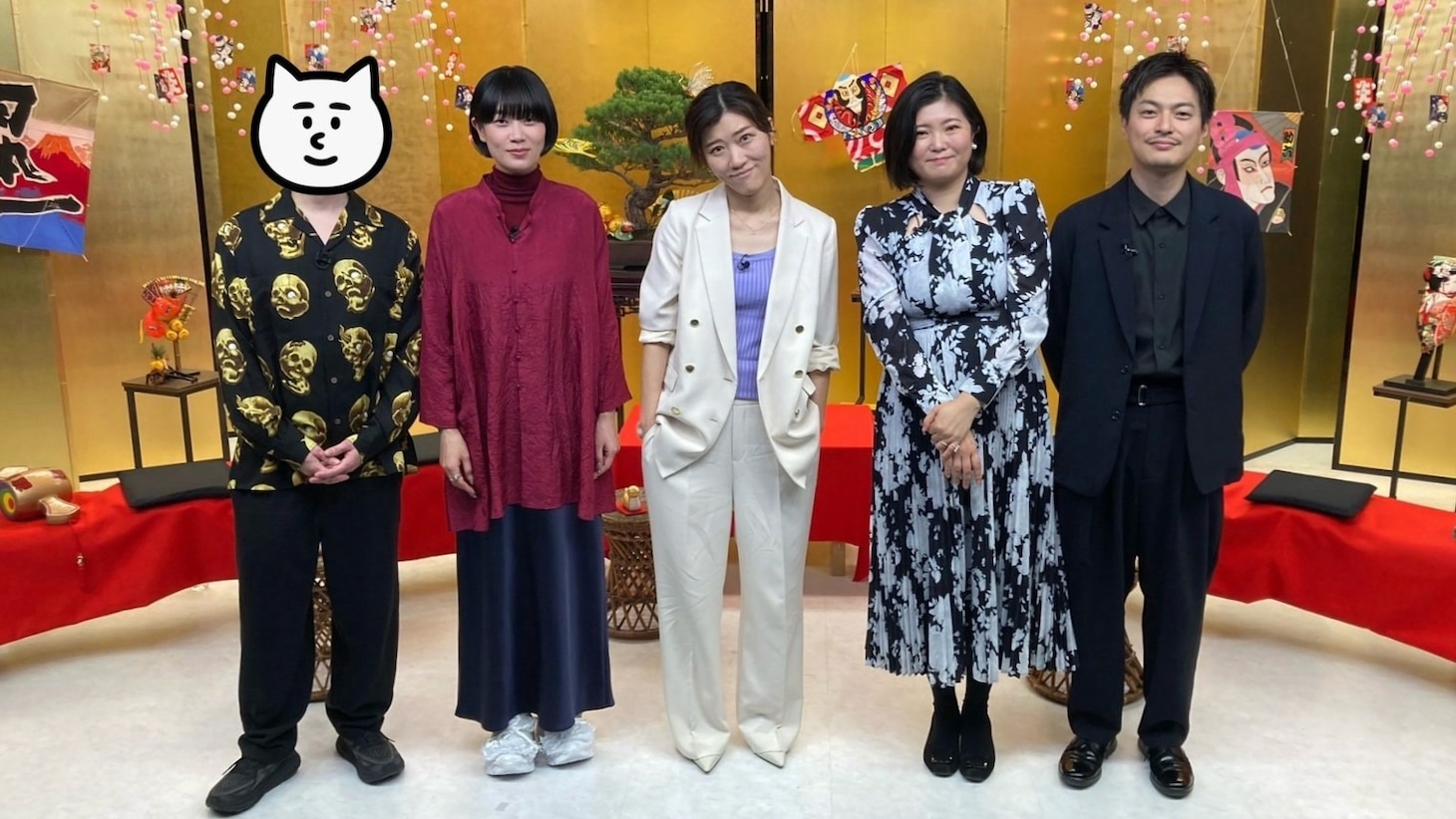 左から麻布競馬場、山中瑶子、ヒコロヒー、吉田恵里香、田中良樹。（写真提供：NHK）
