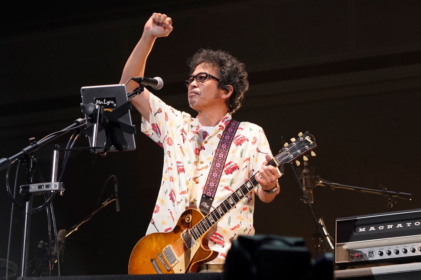 奥田民生「ソロ30周年記念ライブ『59-60』＠両国国技館」より。