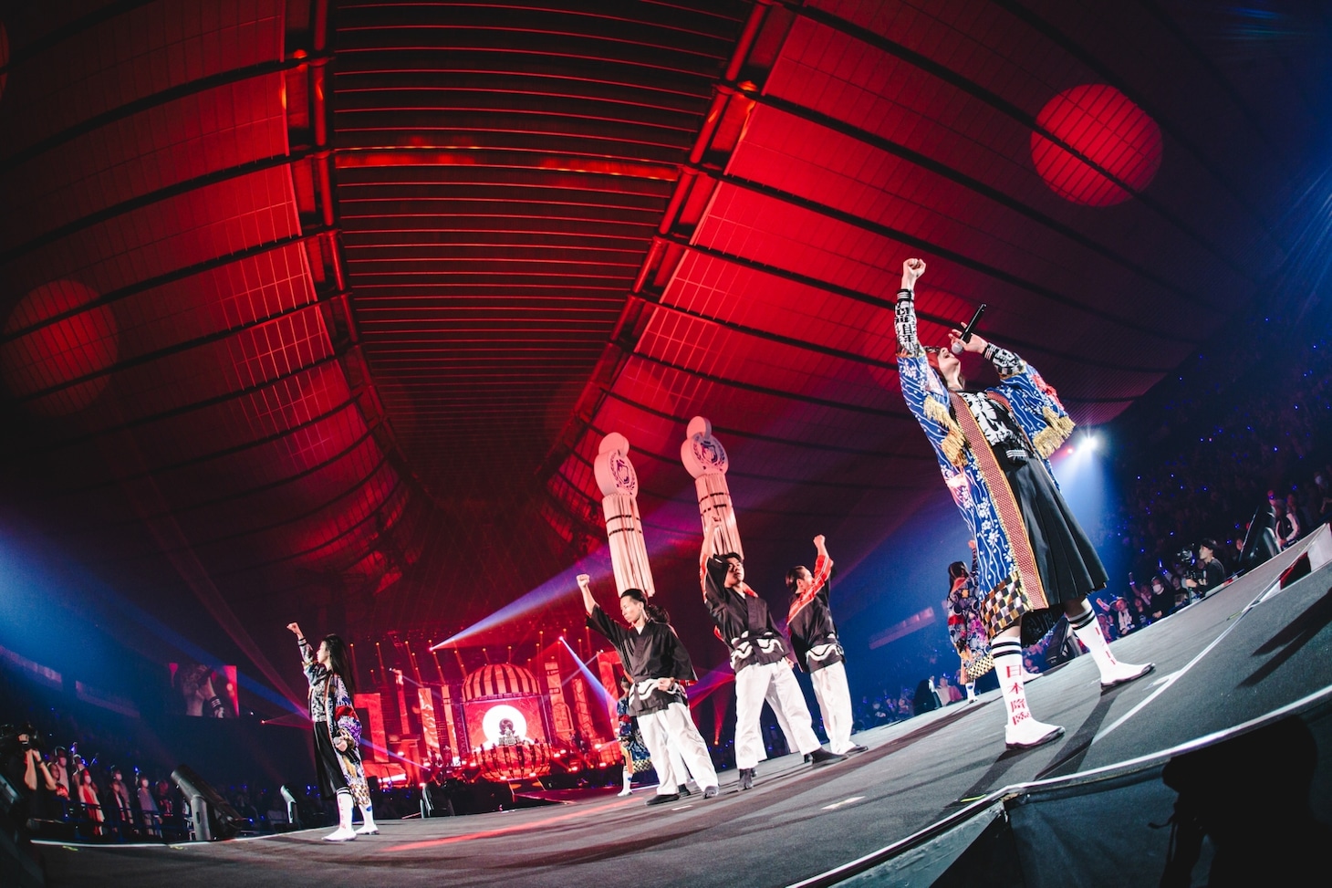 新しい学校のリーダーズ「NIPPON Calling Tour 2024」東京・国立代々木競技場第一体育館公演の様子。（撮影：マッサン）