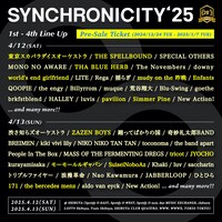 「SYNCHRONICITY'25 - 20th Anniversary!! -」出演アーティスト第4弾告知ビジュアル