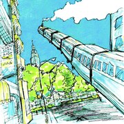 きょうりゅうず「夢の電車」ジャケット