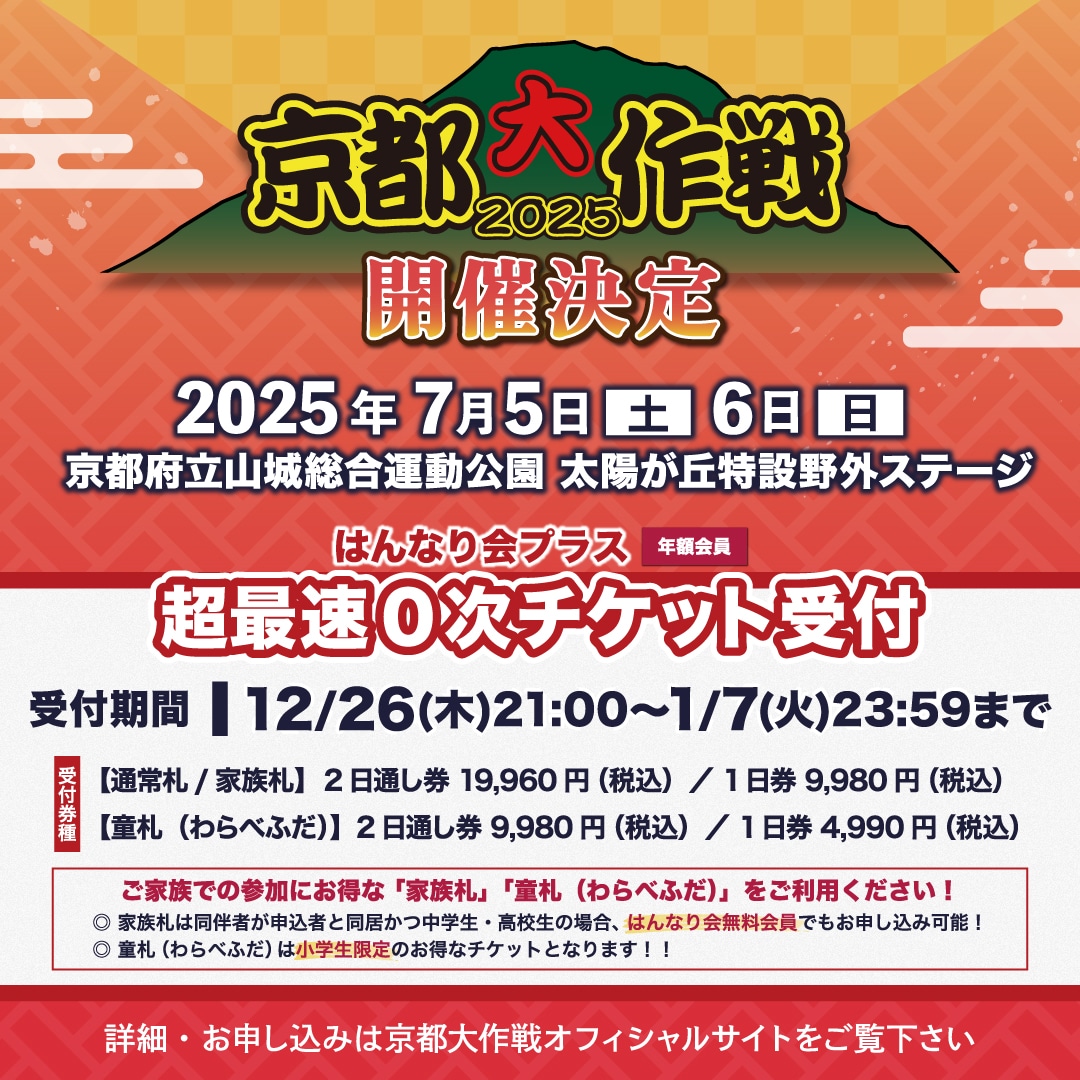 「京都大作戦2025」チケット告知用画像