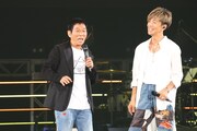 左から明石家さんま、木村拓哉。(c)フジテレビ