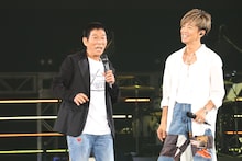 左から明石家さんま、木村拓哉。(c)フジテレビ