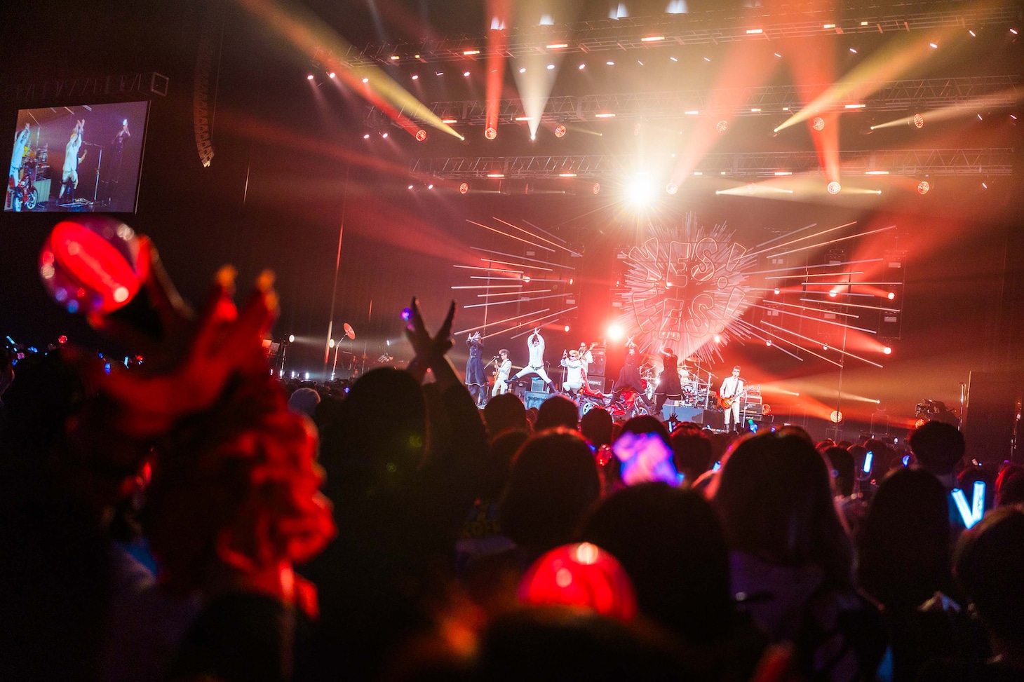 氣志團のライブの様子。（撮影：曽我美芽）