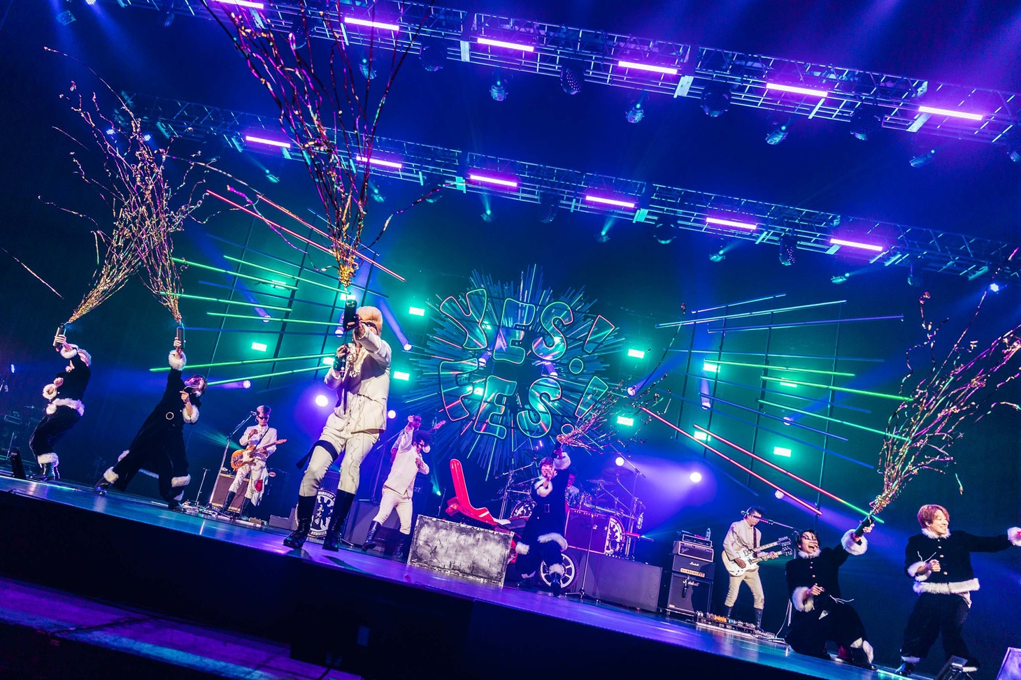 氣志團のライブの様子。（撮影：曽我美芽）