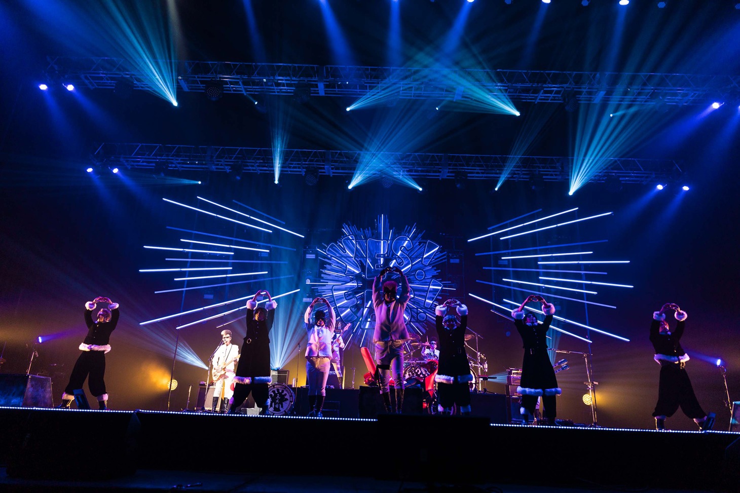 氣志團のライブの様子。（撮影：曽我美芽）
