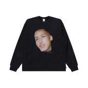 YUKI CHIBA "STAR" RHINESTONE CREW SWEAT（Black）