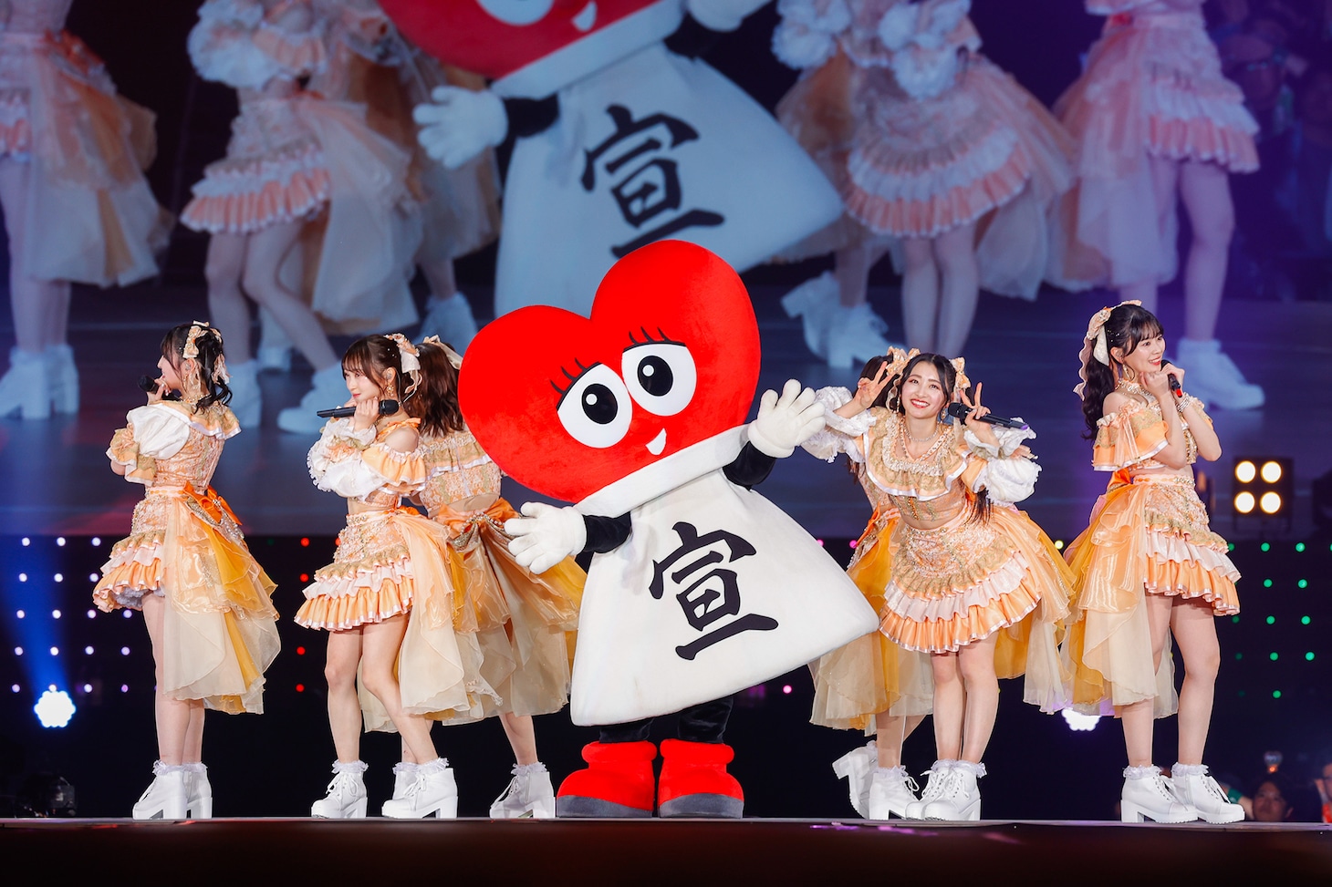 「行くぜ！超ときめき♡宣伝部 at さいたまスーパーアリーナ ～超ときめきクリスマス～」の様子。