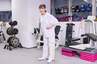 まずはカーフレイズ・アンド・ストレッチを体験。