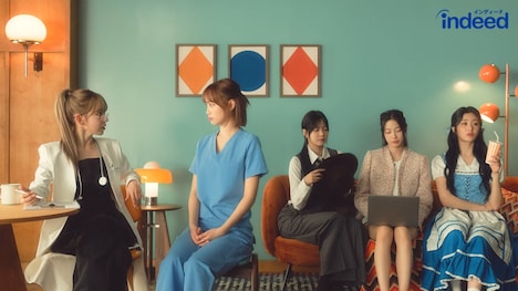 Indeedの新テレビCM「やってみたい仕事 SAKURA」編より。